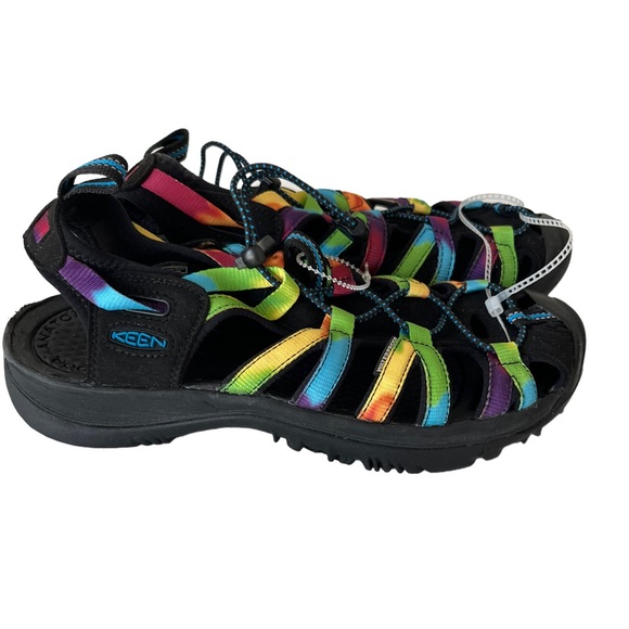 Keen Whisper tie dye rainbow water / hiking sandals NWOT 10 - Picture 6 of 10